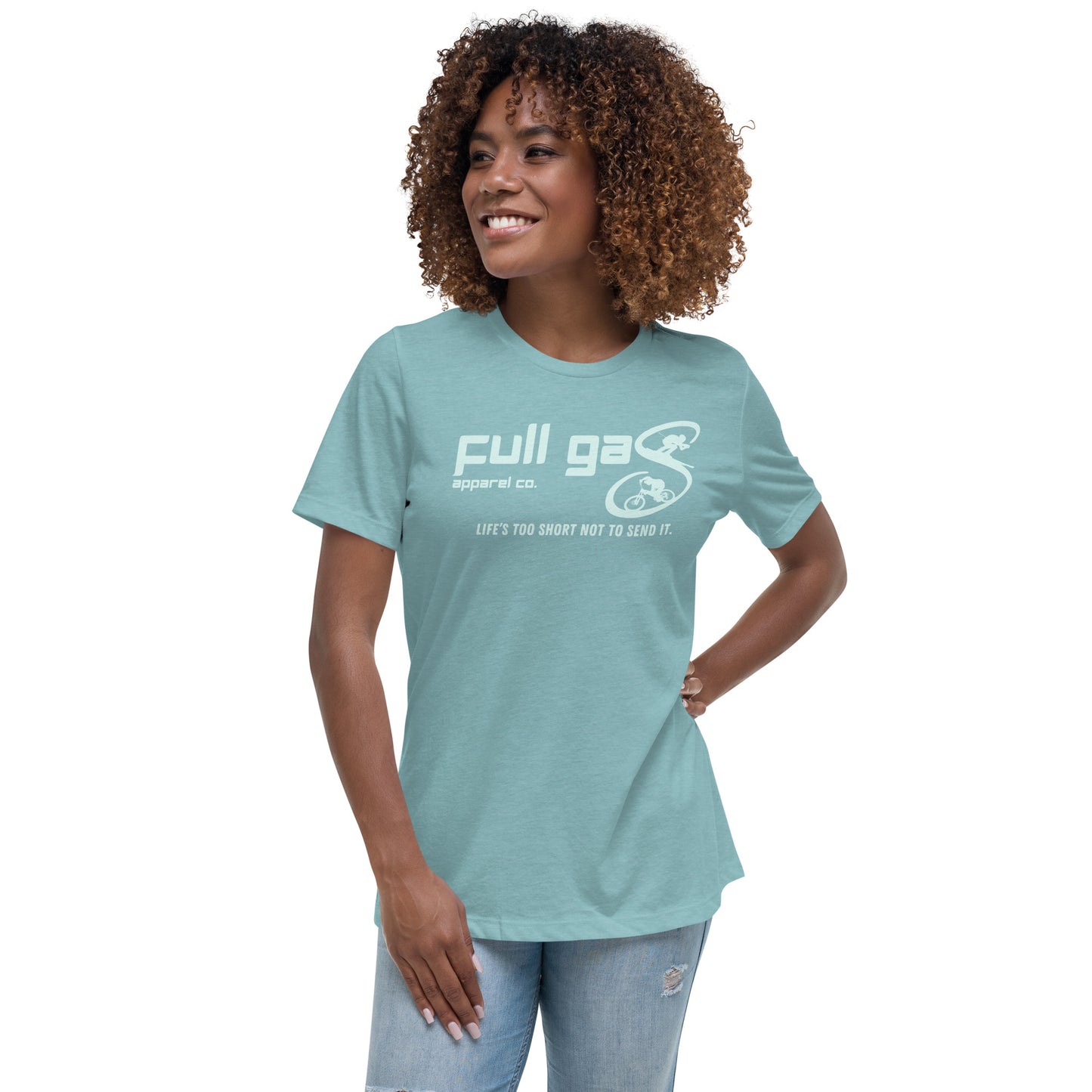 OG Logo T - Heather Blue Lagoon