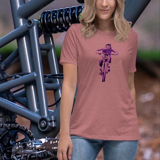 Ride Like A Girl T - Heather Mauve