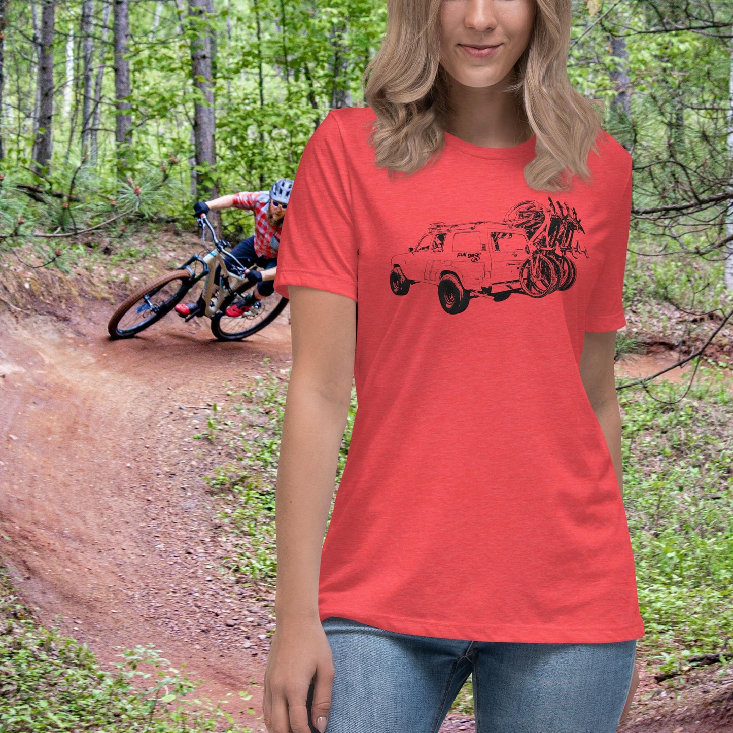 Shuttle Run T - Heather Red